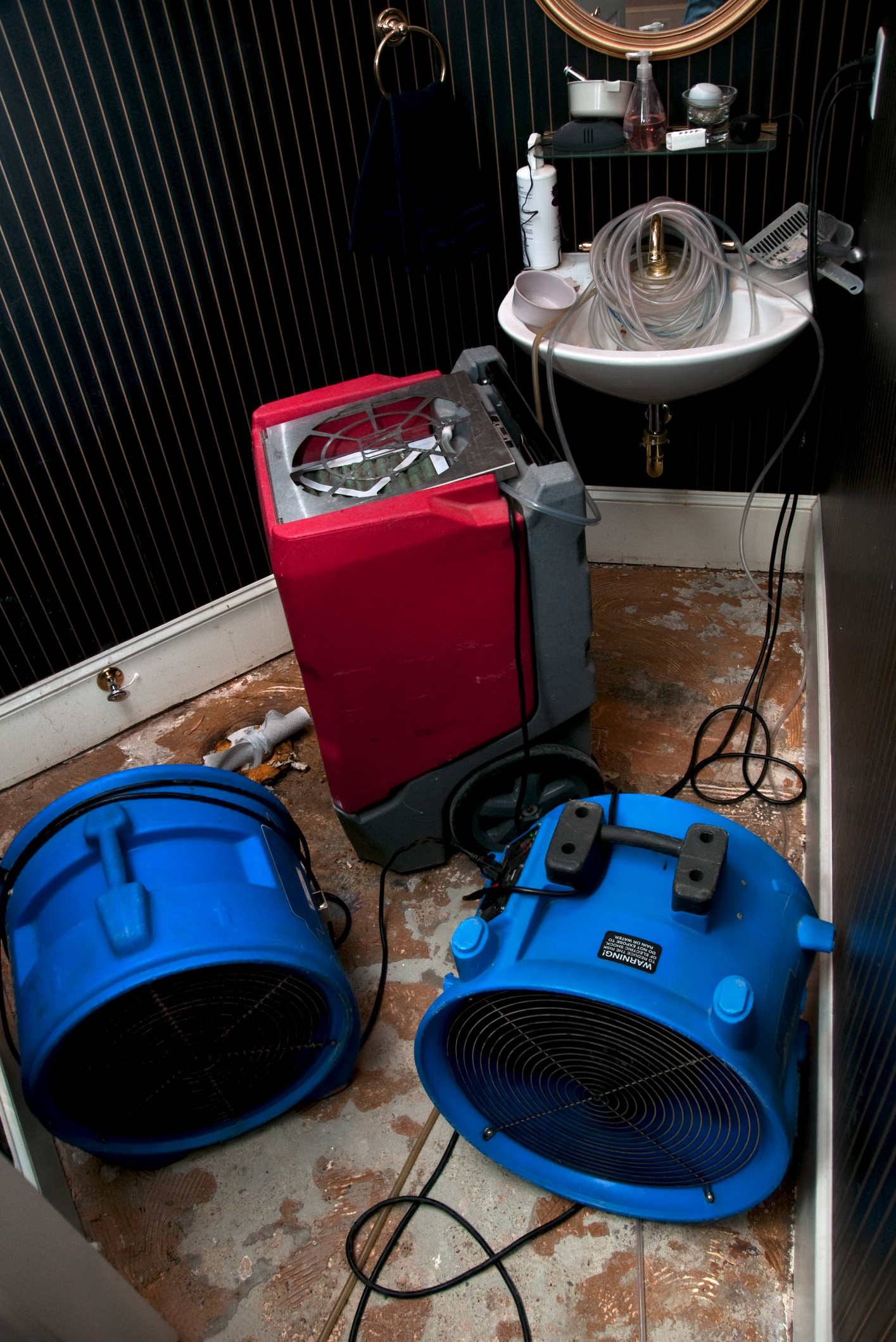 Sewage cleanup service Oceanside residential bathroom