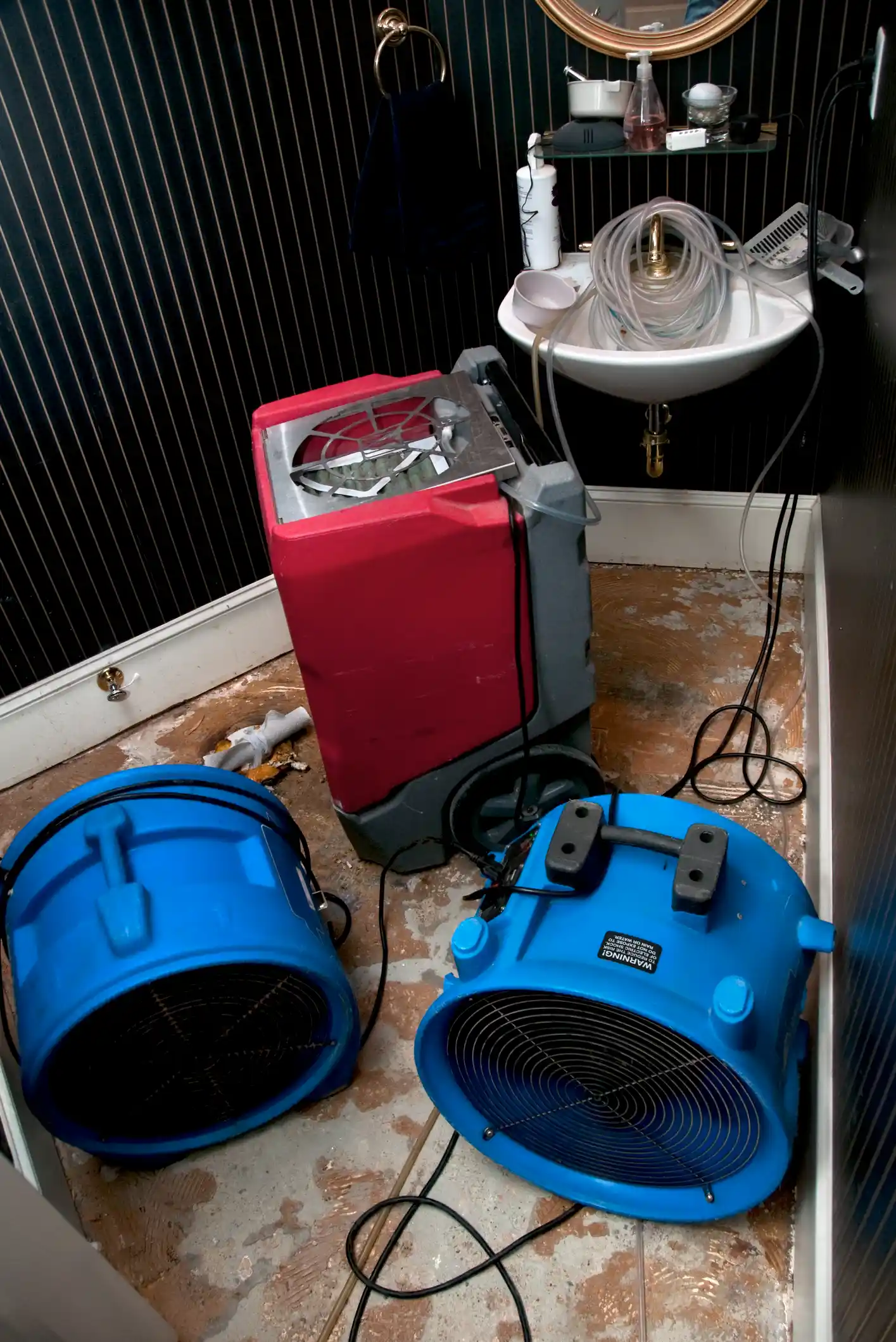Sewage cleanup service Spokane residential bathroom
